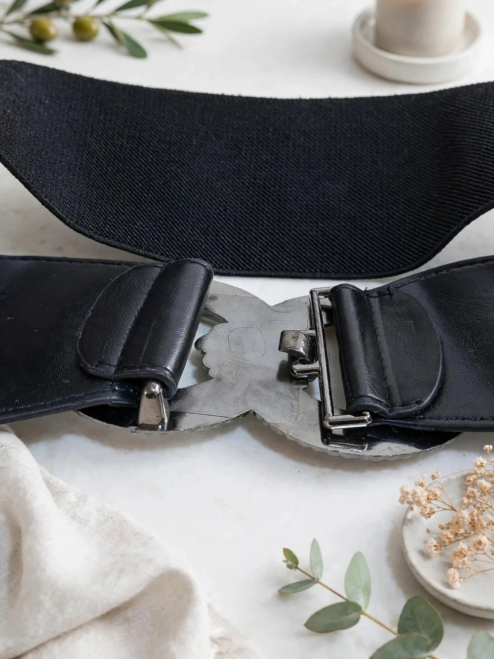 Women's Belt retro vintage Stretchy Cinch Belt 3 Inch Wide